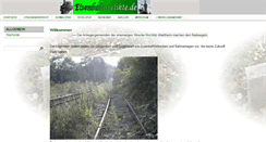 Desktop Screenshot of eisenbahnrelikte.de